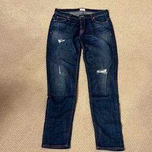 Hudson size 27 button fly boyfriend jeans. Super soft and stretch.